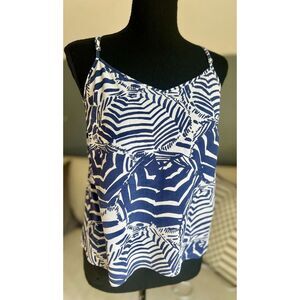 LILLY PULITZER - OH CABANA BOY TANK TOP IN NAVY - SIZE S
